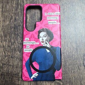 Stringberry Tough Case Samsung Galaxy S25 Ultra Clare Jordan Morning Person Dual